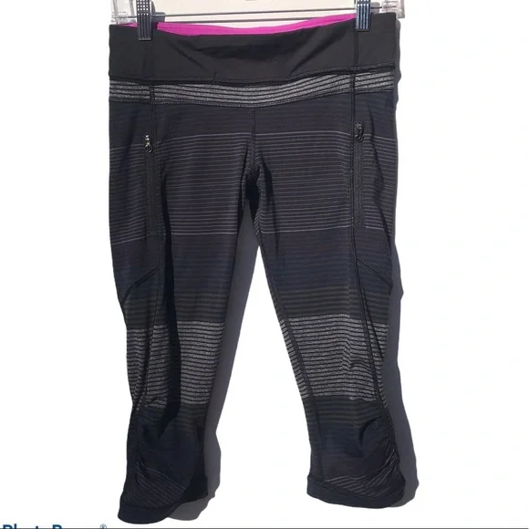 🦄 LULULEMON OM Stripe legging PANTS 6 rare